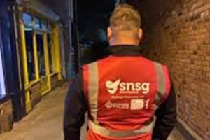 One of our SNSG street marshals on duty in Warwickshire.